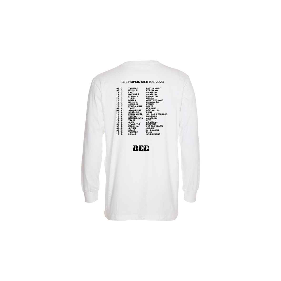 Bee - Hupsis Kiertue Long Sleeve, Valkoinen/Musta (2023)